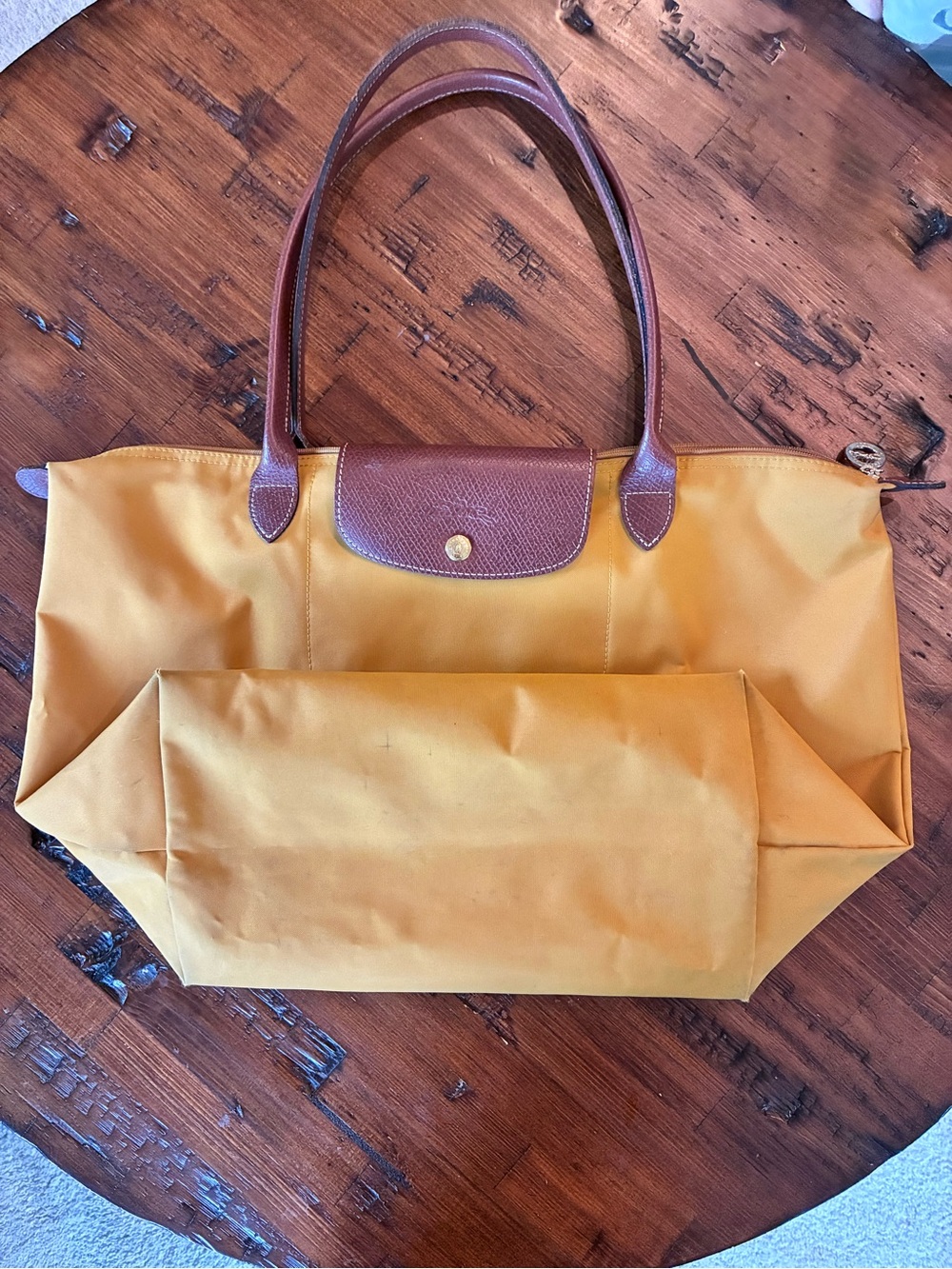 Longchamp Le Pliage in Mustard ⭐️⭐️